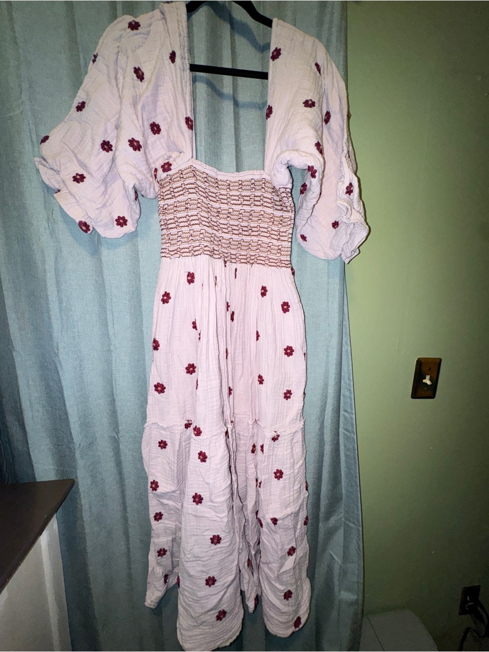 Free people Smocked Floral Maxi Dress